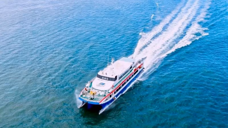 Tàu cao tốc từ Thành phố Hồ Chí Minh đi Côn Đảo. (Ảnh: CTV)