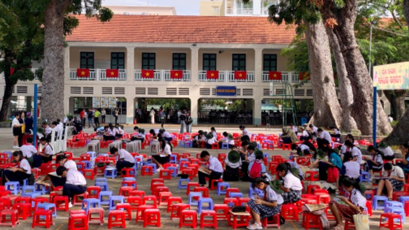 Không gian thi tại giải Lê Quý Đôn theo hướng mở nhằm tạo sự thoải mái cho thí sinh làm bài. Không gian thi tại giải Lê Quý Đôn theo hướng mở nhằm tạo sự thoải mái cho thí sinh làm bài.