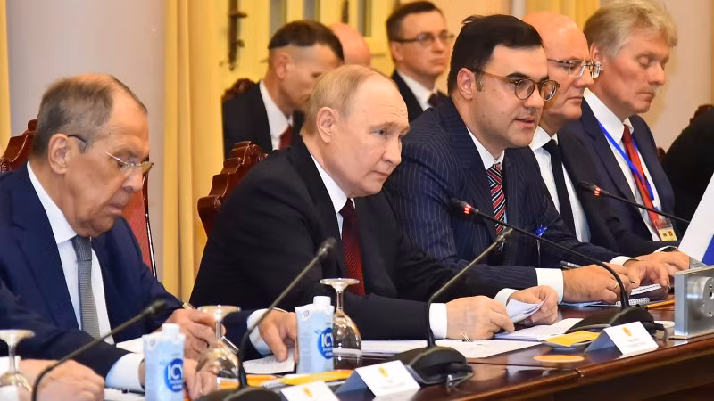 Tổng thống Liên bang Nga Vladimir Putin phát biểu.