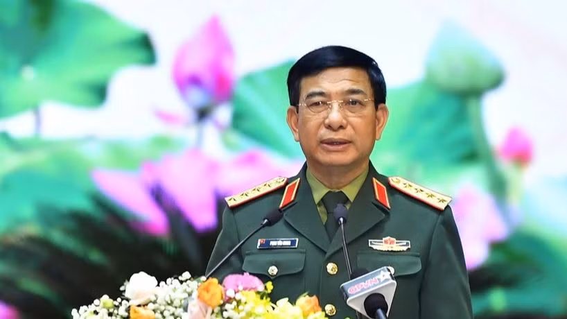 Đại tướng Phan Văn Giang phát biểu kết luận Hội nghị.