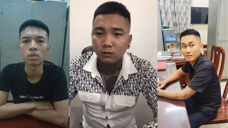 Các đối tượng liên quan vụ án cho vay lãi nặng tại thành phố Tuy Hòa.