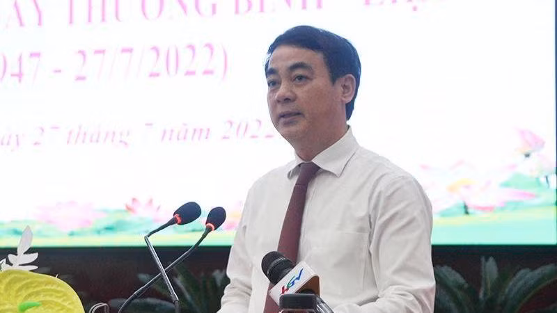 Bí thư Tỉnh ủy Hậu Giang Nghiêm Xuân Thành phát biểu tại buổi lễ.