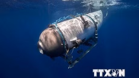Tàu lặn Titan thuộc sở hữu của công ty tư nhân Ocean Gate - công ty chuyên vận hành và cung cấp dịch vụ thám hiểm đại dương. (Ảnh: AFP/TTXVN)