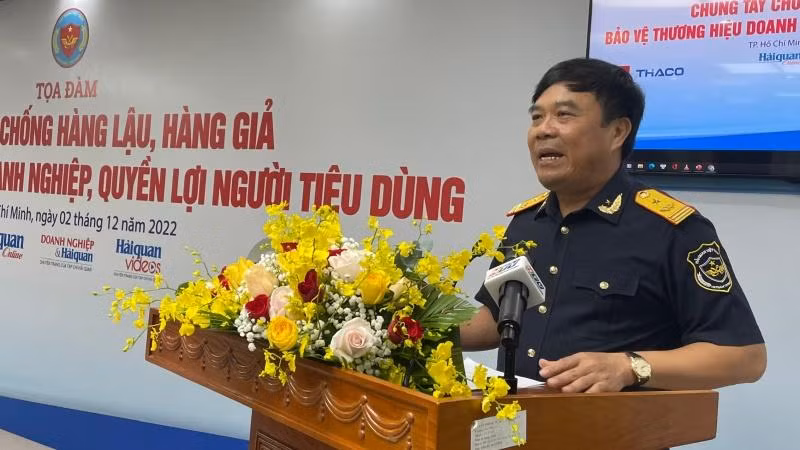 Phó Tổng cục Trưởng Tổng cục Hải quan Nguyễn Văn Thọ phát biểu tại Tọa đàm.