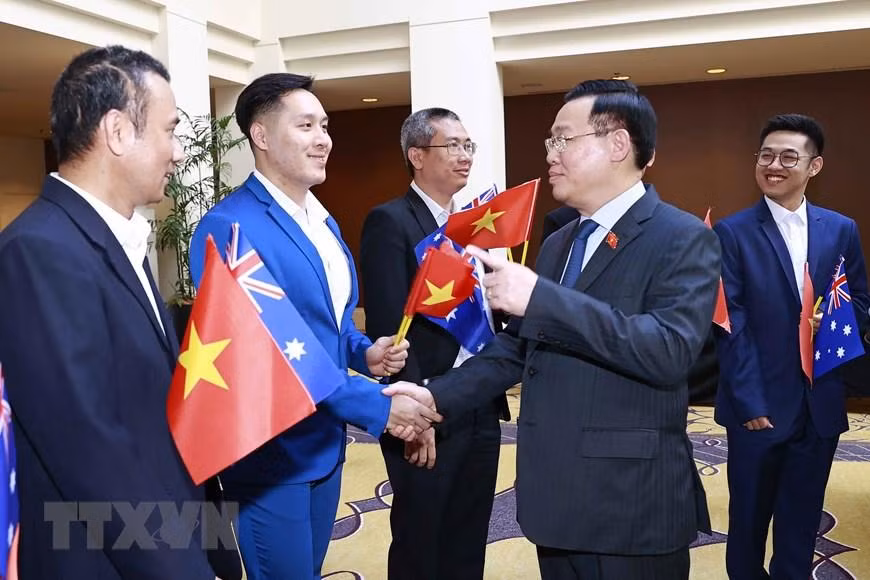 Chủ tịch Quốc hội Vương Đình Huệ phát biểu. (Ảnh: Doãn Tấn/TTXVN)