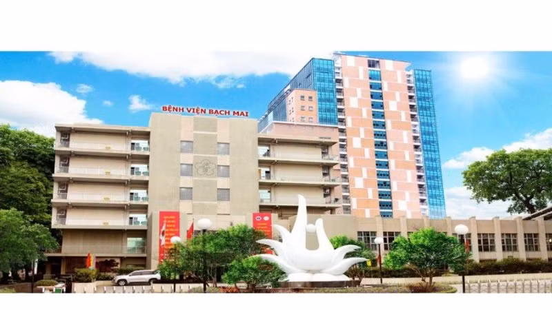 Hai ô đất điều chỉnh quy hoạch nằm trong ranh giới Bệnh viện Bạch Mai.