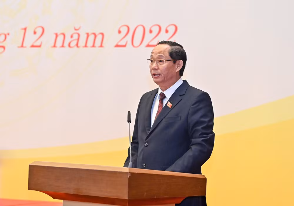 Phó Chủ tịch Quốc hội Trần Quang Phương phát biểu khai mạc Hội nghị.