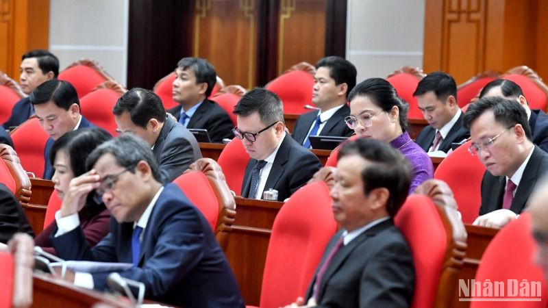 Các đại biểu tham dự phiên khai mạc Hội nghị. (Ảnh: ĐĂNG KHOA) Các đại biểu tham dự phiên khai mạc Hội nghị. (Ảnh: ĐĂNG KHOA)
