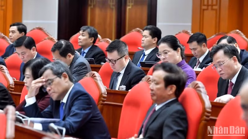 Các đại biểu tham dự phiên khai mạc Hội nghị. (Ảnh: ĐĂNG KHOA)