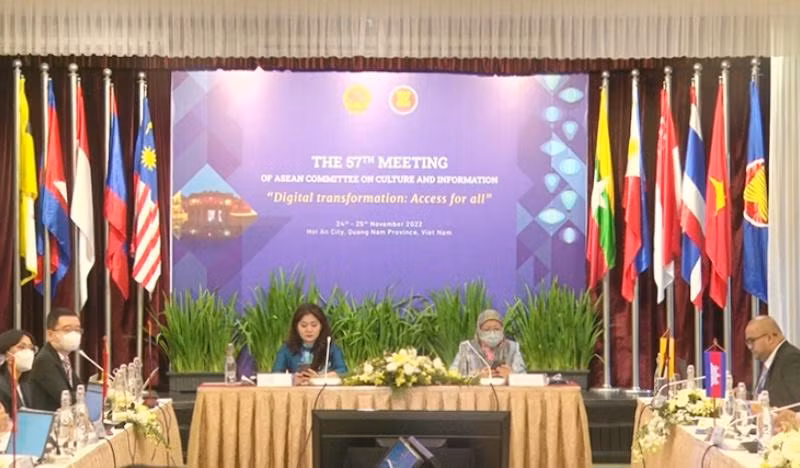 Quang cảnh Hội nghị lần thứ 57 Ủy ban Văn hóa-Thông tin ASEAN.