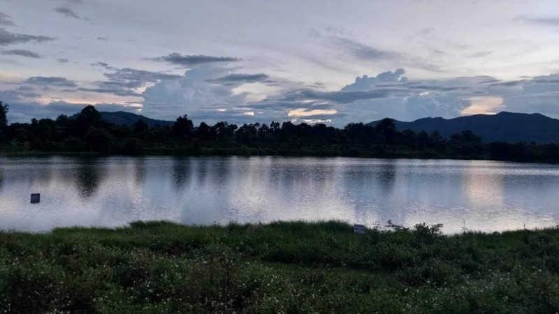 Hồ nước làng Bek, xã Ia Bă, huyện Ia Grai-nơi 2 nam sinh đuối nước thương tâm.