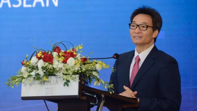 Phó Thủ tướng Chính phủ Vũ Đức Đam phát biểu.