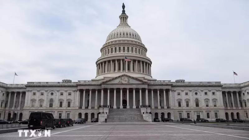 Tòa nhà Quốc hội Mỹ tại Washington, DC.( Ảnh: AFP/TTXVN)