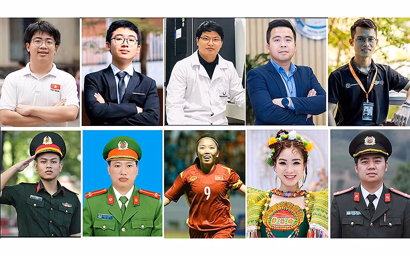 10 Gương mặt trẻ Việt Nam tiêu biểu năm 2022.