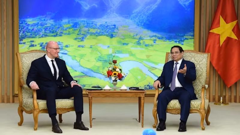 Thủ tướng Phạm Minh Chính tiếp Phó Thủ tướng Nga Dmitry Chernyshenko.