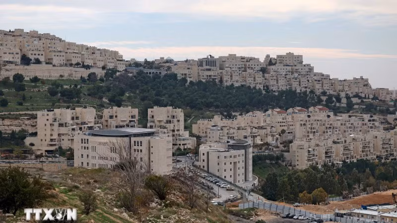 Quang cảnh Khu định cư Har Homa của Israel tại Đông Jerusalem. (Ảnh: AFP/TTXVN)