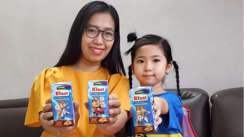 Sữa hạt B’Fast với vị cacao thơm ngon, là nguồn năng lượng và khẩu vị mới cho trẻ.