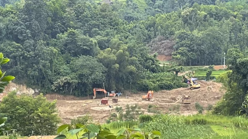 Mỏ Hợp Thành-Hát Lài nhiều lần san gạt, tuyển rửa cát ngoài diện tích theo hồ sơ thiết kế. Ảnh: TUẤN SƠN.