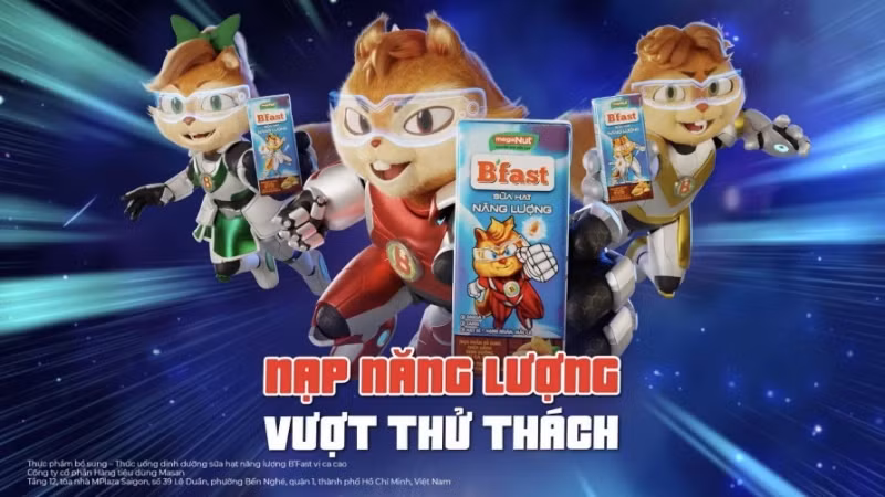 Masan trong cuộc đua sữa hạt với sản phẩm sữa hạt năng lượng B’fast.