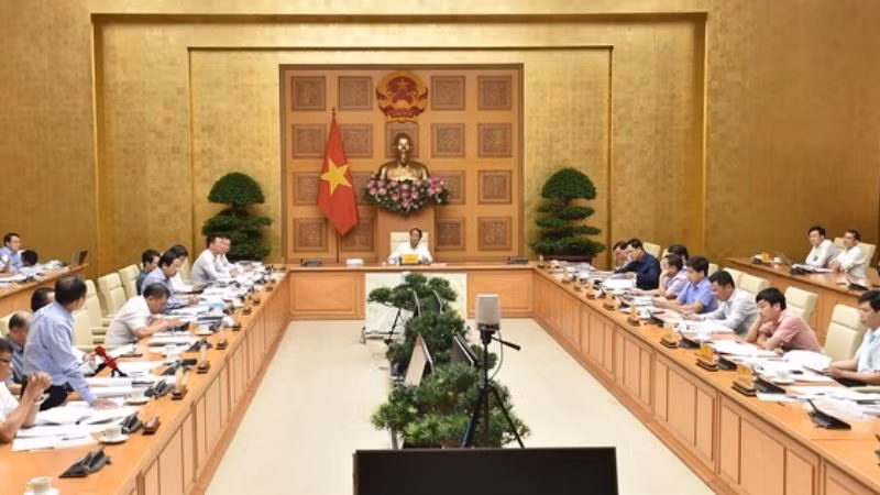 Quang cảnh buổi họp. (Ảnh: VGP)