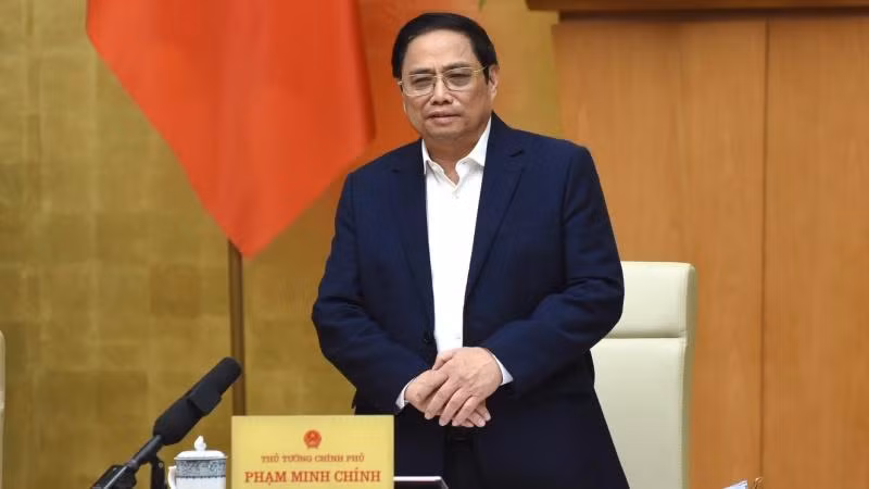 Thủ tướng Phạm Minh Chính Phát biểu chỉ đạo Hội nghị. (Ảnh: Trần Hải)