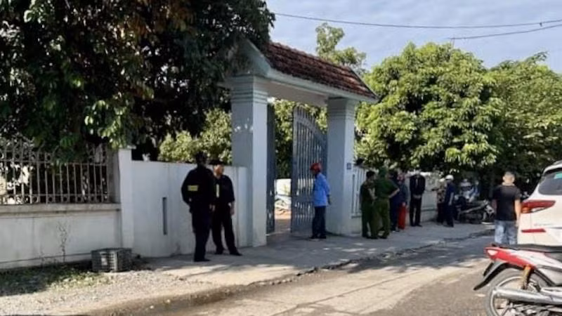 Hiện trường vụ án mạng.