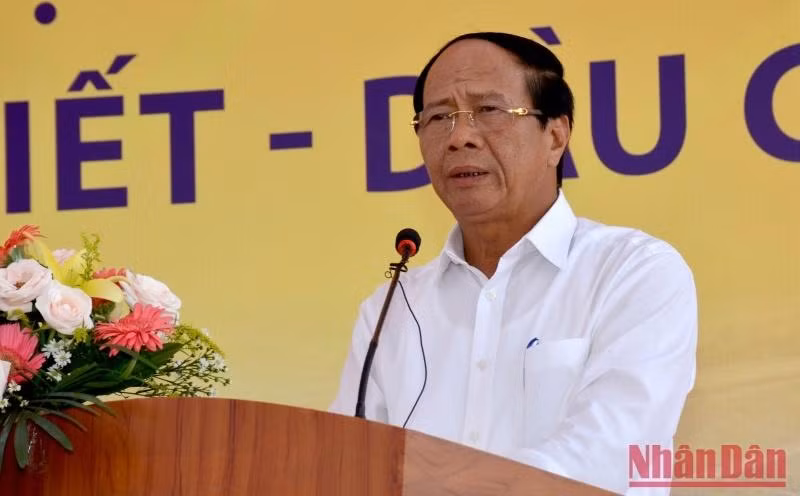 Phó Thủ tướng Lê Văn Thành phát biểu chỉ đạo tại Lễ phát động thi đua.