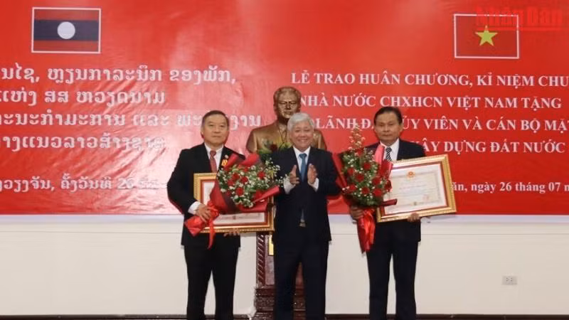 Tăng cường hợp tác giữa Mặt trận Tổ quốc Việt Nam và Mặt trận Lào Xây dựng đất nước ảnh 4