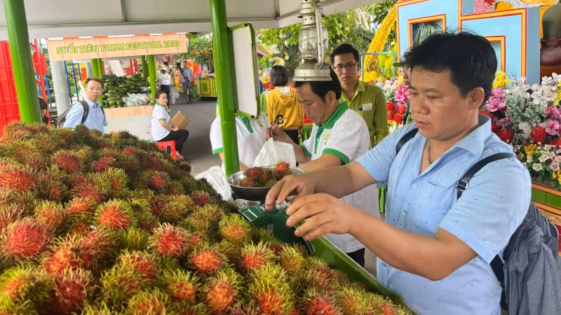 Nhiều loại trái cây đặc sản được giới thiệu tại Lễ hội trái cây Nam Bộ 2023.