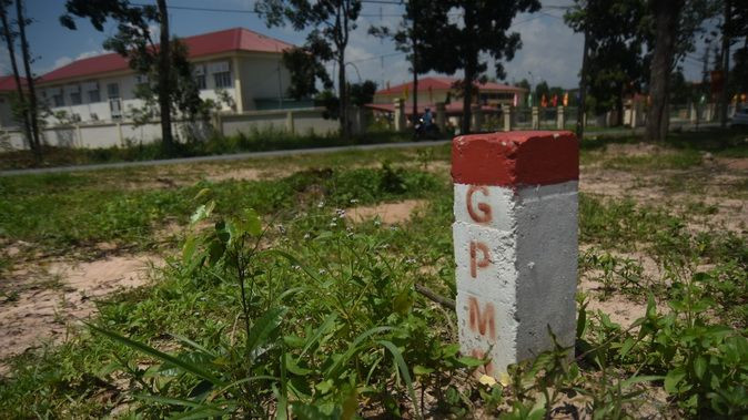 Cột mốc giải phóng mặt bằng dự án đường cao tốc Biên Hòa-Vũng Tàu.