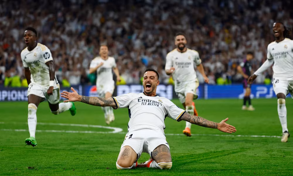 Joselu lập cú đúp giúp Real ngược dòng đánh bại Bayern Munich. (Nguồn: Reuters)