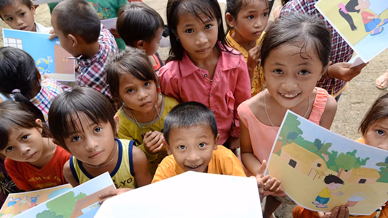 Các em nhỏ tại điểm trường Hát Khoang (xã Mường Mùn, huyện Tuần Giáo, tỉnh Điện Biên). Ảnh minh họa: THỦY NGUYÊN