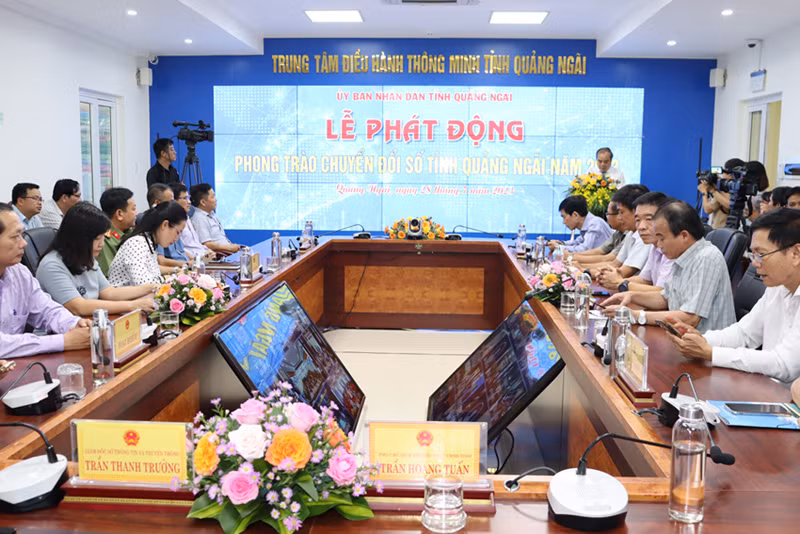 Lễ phát động được trực tuyến đến 13 điểm cầu cấp huyện, 173 điểm cầu cấp xã và livestream trên fanpage Sở Thông tin và Truyền thông tỉnh Quảng Ngãi.