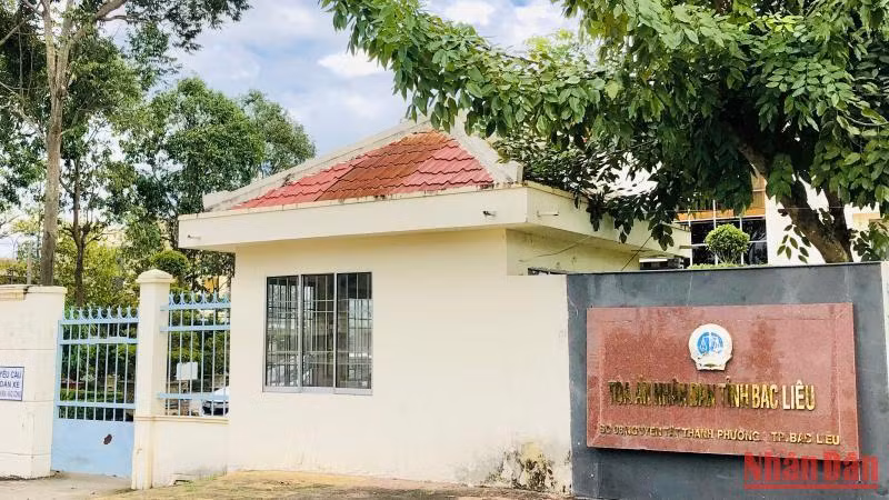 Trụ sở Tòa án nhân dân tỉnh Bạc Liêu - nơi ông Mỹ từng nhiều năm giữ chức Phó Chánh án. (Ảnh: Trọng Duy)