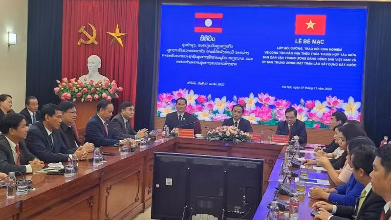 Quang cảnh Lễ bế giảng.