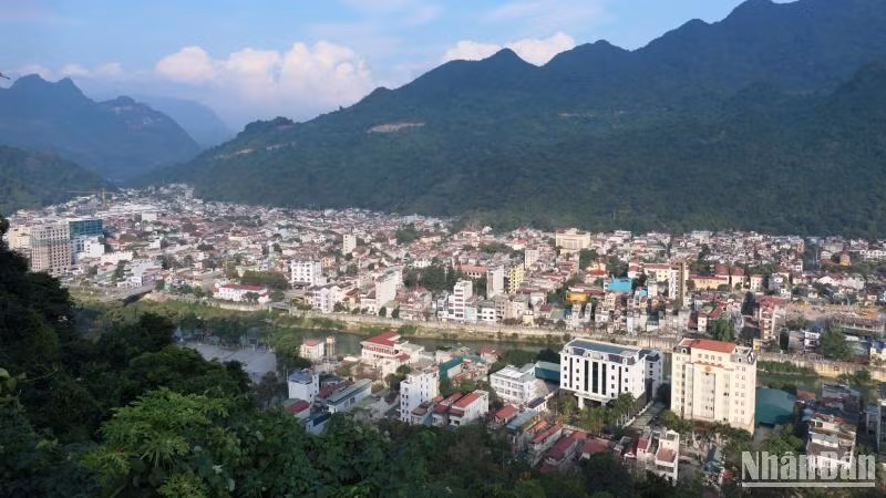 Trung tâm thành phố Hà Giang. 