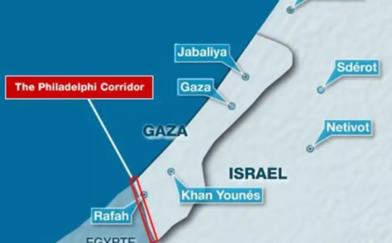 Hành lang Philadelphi giữa Ai Cập và Gaza. (Ảnh: Sputnik/TTXVN)