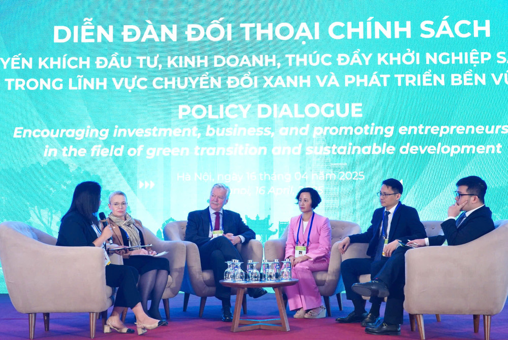 Trong khuôn khổ diễn ra Phiên thảo luận: Hợp tác thúc đẩy khởi nghiệp sáng tạo chuyển đổi xanh và phát triển bền vững 