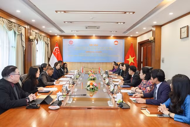 Quang cảnh hội đàm.