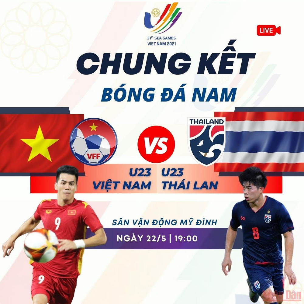Tương quan U23 Việt Nam-U23 Thái Lan trước chung kết bóng đá nam SEA Games 31 -0