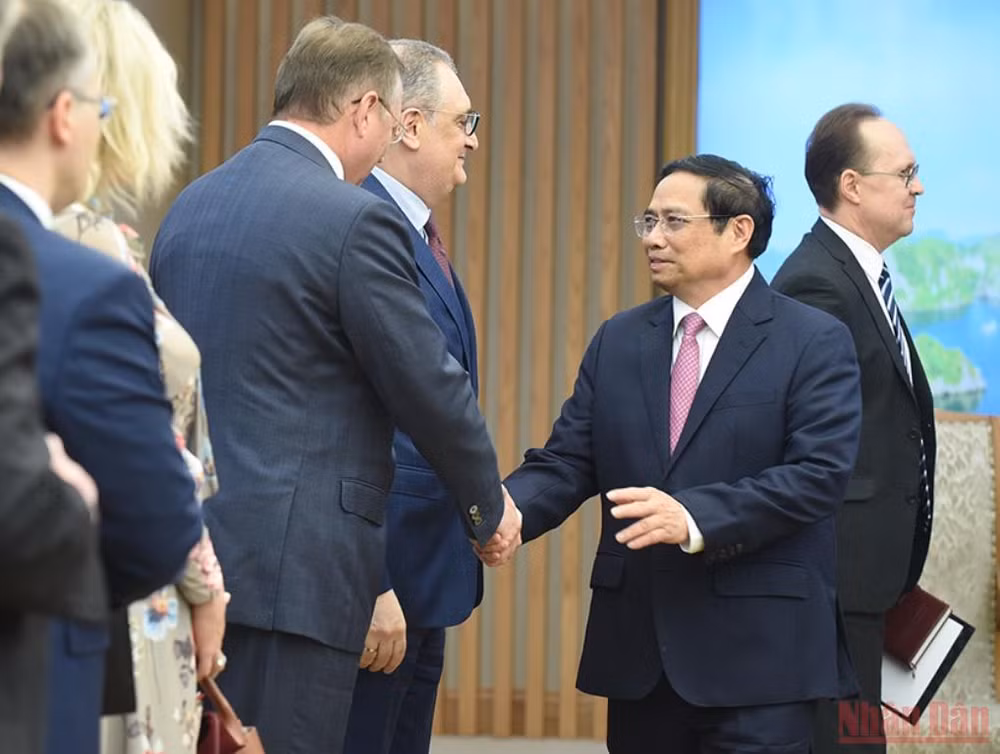 Thủ tướng Phạm Minh Chính tiếp Bộ trưởng Ngoại giao Nga Sergey Lavrov -0