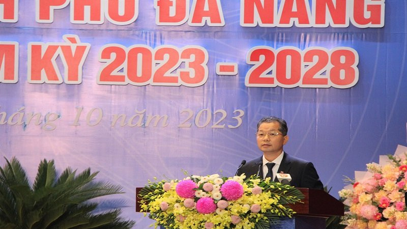 Ông Nguyễn Văn Quảng phát biểu tại Đại hội.