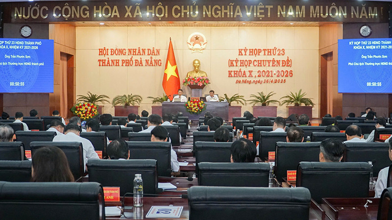 Kỳ họp thứ 23 Hội đồng nhân dân thành phố Đà Nẵng đã khai mạc.