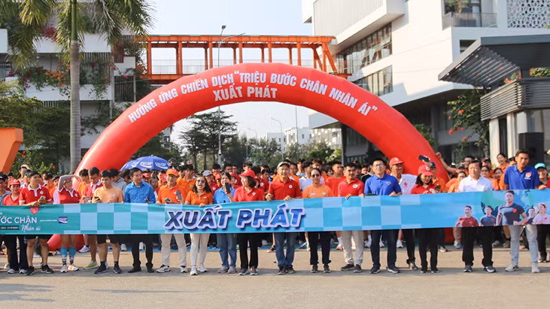 Chương trình “Triệu bước chân nhân ái” Đà Nẵng phấn đấu gây quỹ đạt 100 triệu đồng.