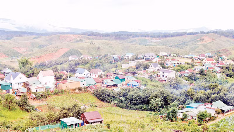 Một góc thôn Liêng Bông.