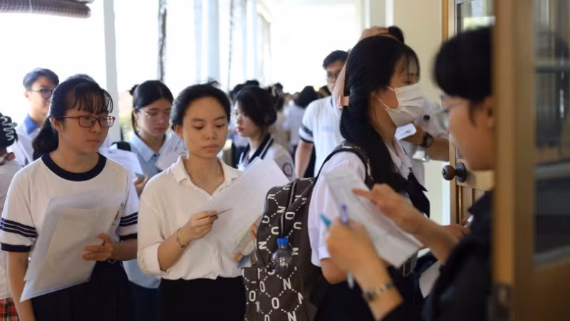 Thí sinh tham gia kỳ thi đánh giá năng lực đợt 1, Đại học Quốc gia Thành phố Hồ Chí Minh.