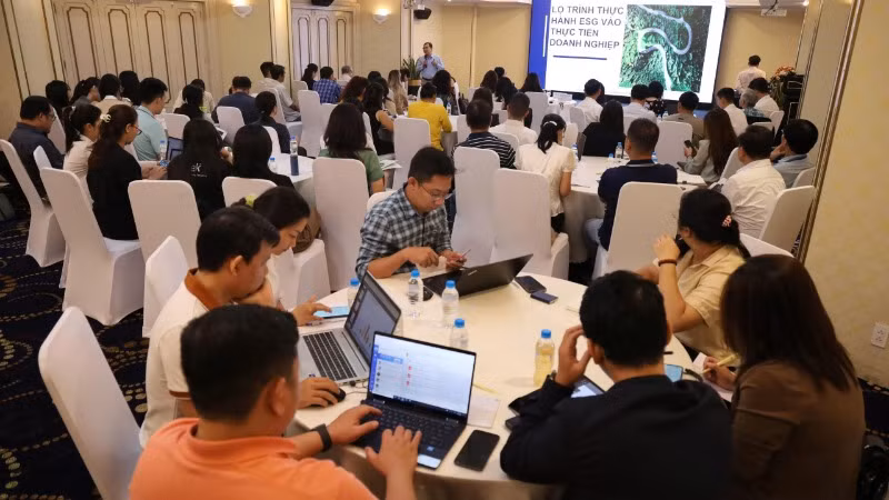 Các đại biểu tham gia buổi tập huấn.