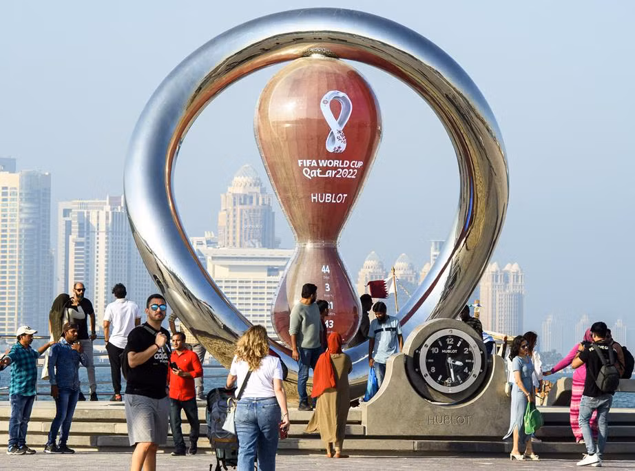 Không khí World Cup 2022 sôi động đã tràn ngập tại Qatar. (Ảnh AFP) 