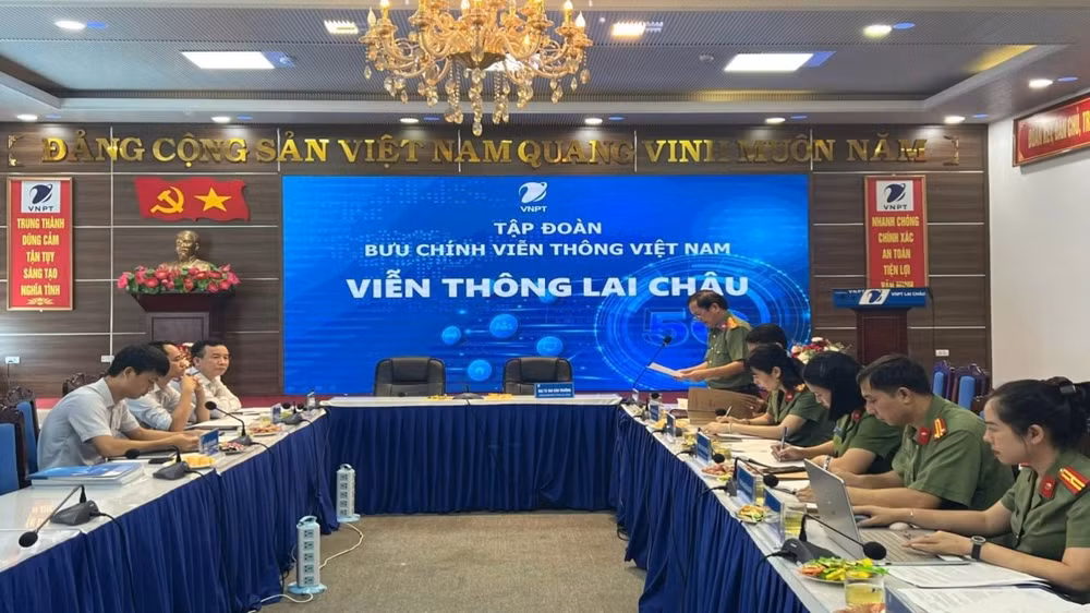 Ban Chỉ đạo phòng, chống khủng bố tỉnh Lai Châu kiểm tra, hướng dẫn tại mục tiêu Viễn thông Lai Châu.