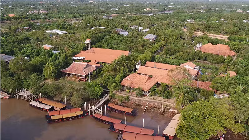 Một trong những Homestay tại cù lao An Bình, huyện Long Hồ, tỉnh Vĩnh Long.
